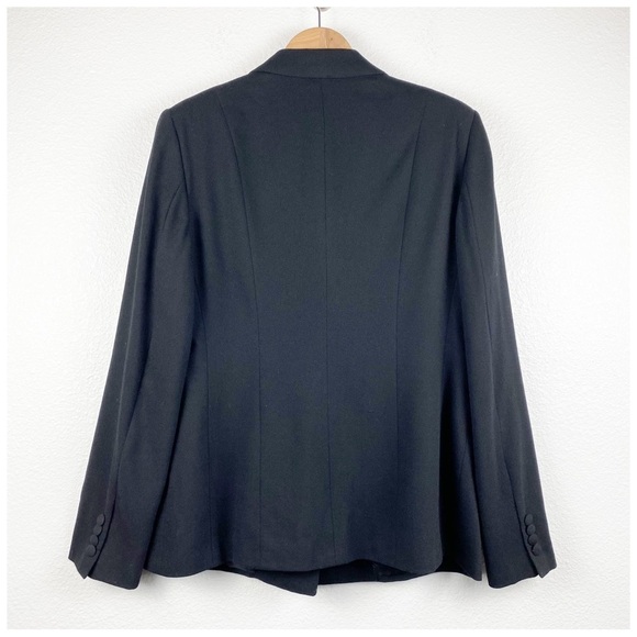 Burberry Black Wool Blazer Size 48 - Picture 2 of 9